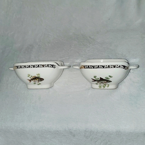 Longchamp Set of Two Rare Vintage Fish Design Bowls - Picture 2 of 16